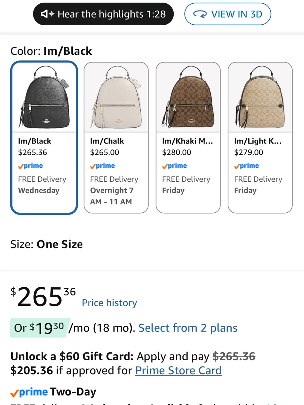 Coach - Jordyn Backpack black with gold hardware - Picture 8 of 14